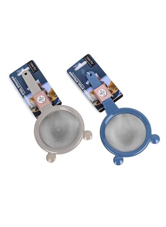 كويزين أرت مصفاة ستانلس ستيل بمقبض PP قطعة واحدة 10 سم